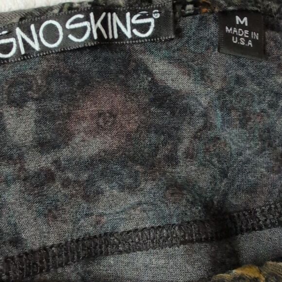 Snoskins Velour Paisley Abstract Print Long Sleeve Top Boho Medium - Picture 2 of 8